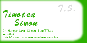 timotea simon business card